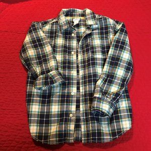 Carter's Boy's Long Sleeved Button Down Shirt (Size 7)